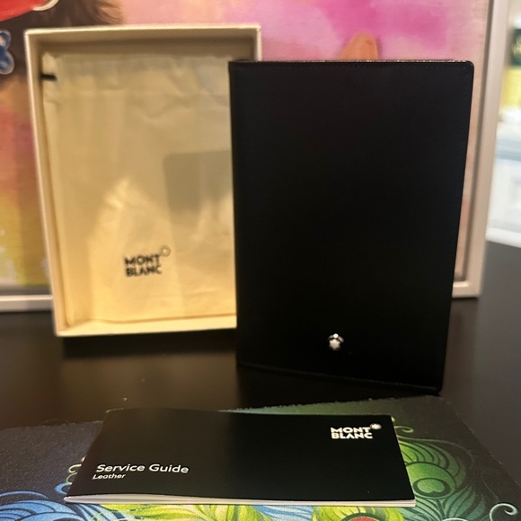 Montblanc Black Leather Card Holder - Picture 1 of 5